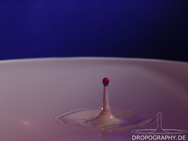 Dropography Wassertropfen-Hochgeschwindigkeitsfoto